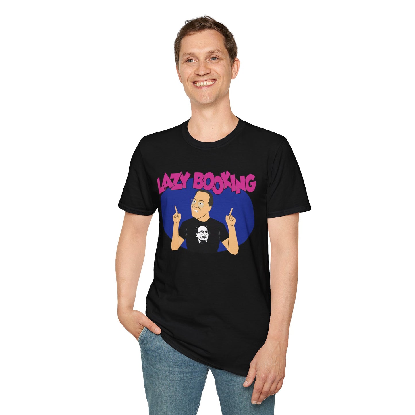 Official Jim Cornette "Lazy Booking" shirt